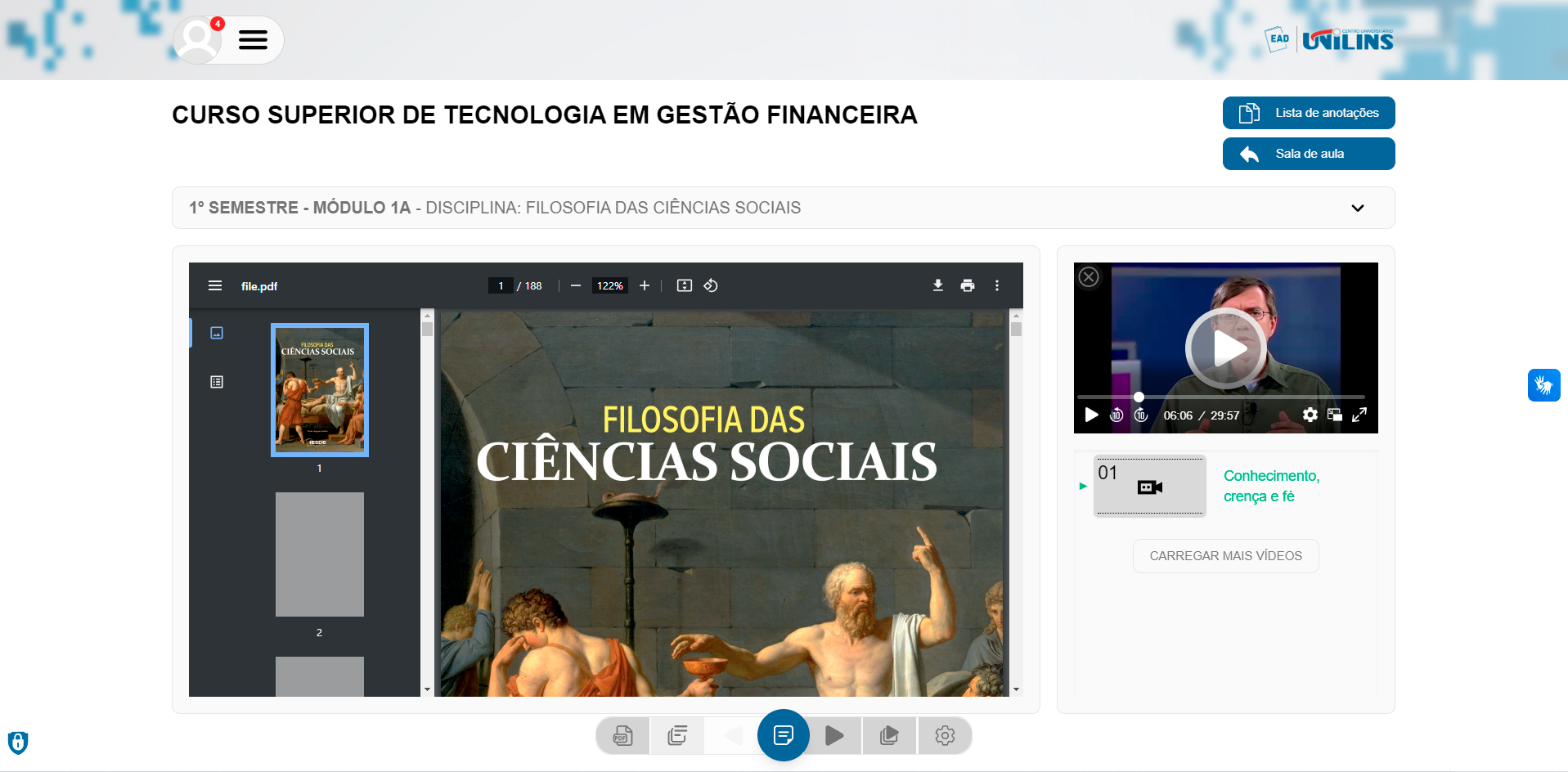AVA - Ambiente Virtual de Aprendizagem