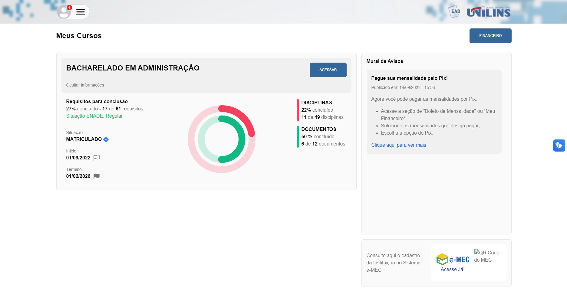 AVA - Ambiente Virtual de Aprendizagem